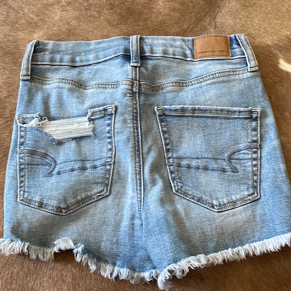 American eagle high wasted jean shorts